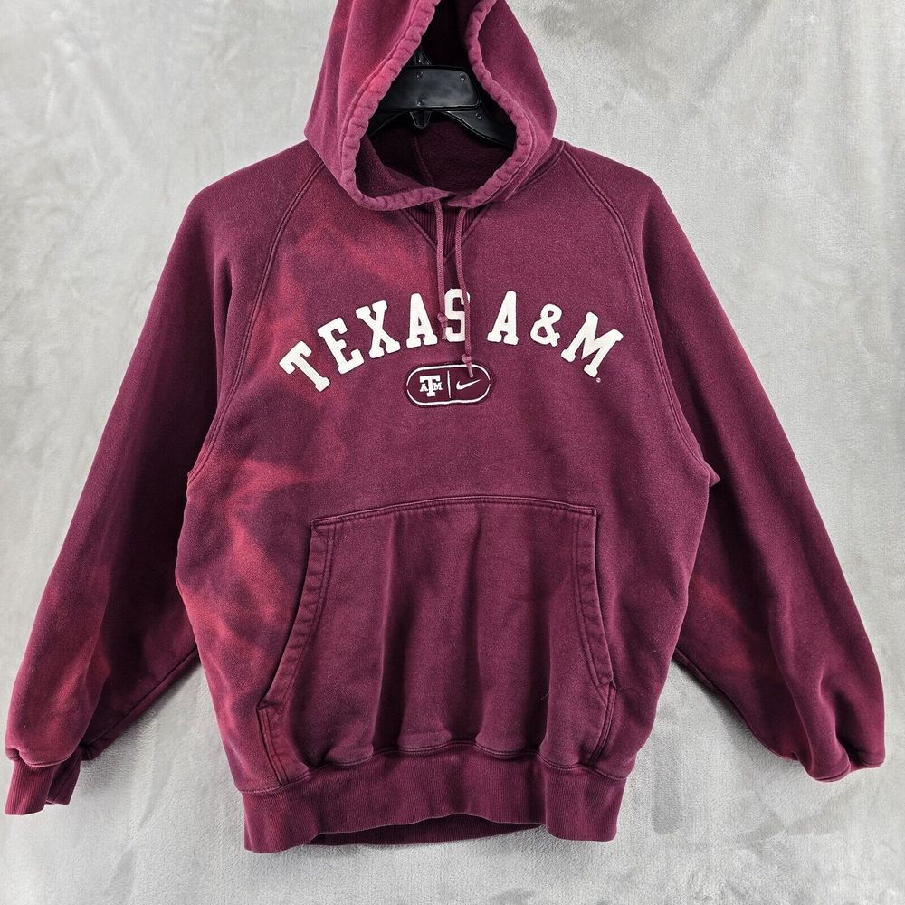 Vintage Nike Center Swoosh Texas A&M University Sweatshirt Maroon Small